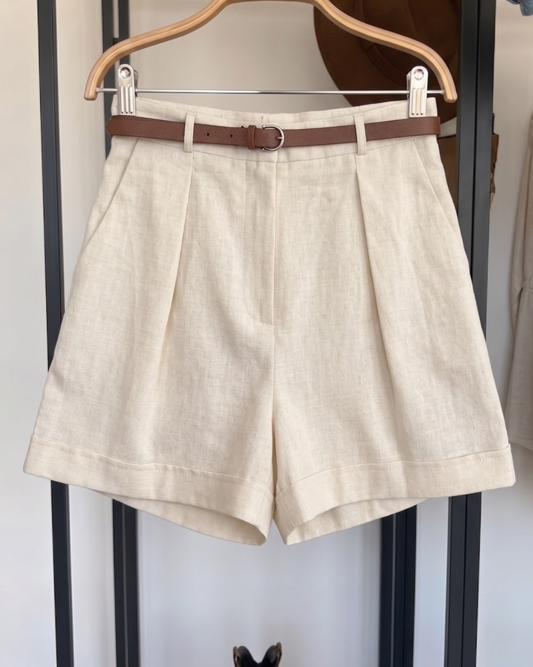Lara - Premium Linen Shirt Shorts Co-Ord Set