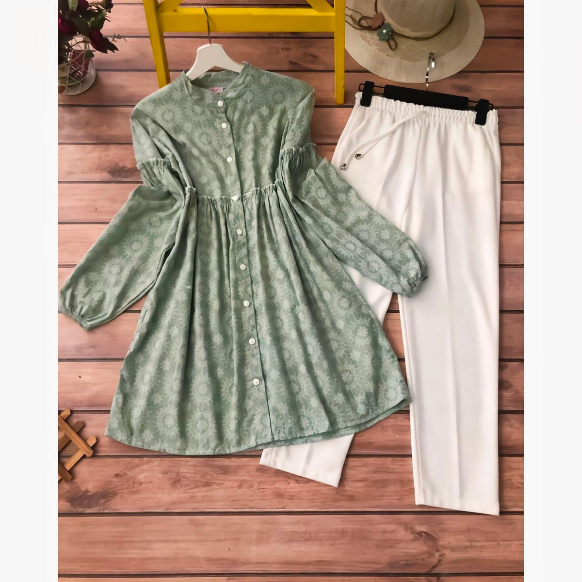 Paisley Patch - Sage Green Co-ord Set