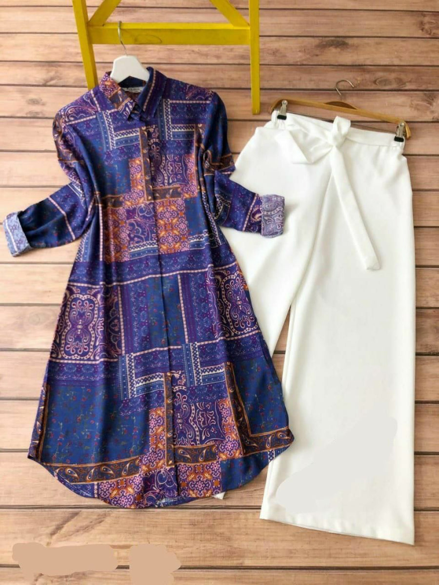 Boho Royale - Indigo Patchwork Print Co-ord Set